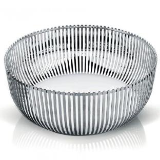 design Pierre Charpin Fruit bowl in 18/10 stainless steel.